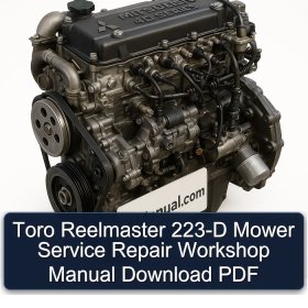 Toro Reelmaster 223-D Mower Service Repair Workshop Manual Download PDF