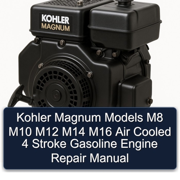 Kohler Magnum Models M8 M10 M12 M14 M16 Air Cooled 4 Stroke Gasoline Engine Repair Manual
