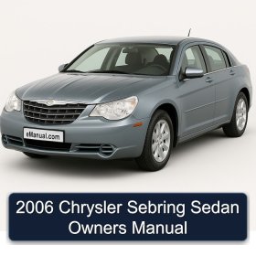 2006 Chrysler Sebring Sedan Owners Manual