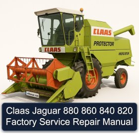 Claas Jaguar 880 860 840 820 Factory Service Repair Manual
