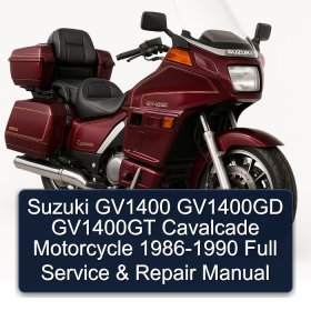 Suzuki GV1400 GV1400GD GV1400GT Cavalcade Motorcycle 1986-1990 Full Service & Repair Manual