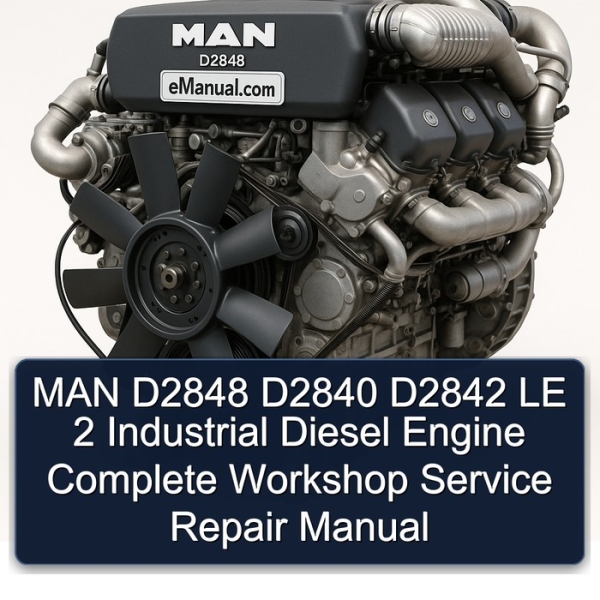 MAN D2848 D2840 D2842 LE 2 Industrial Diesel Engine Complete Workshop Service Repair Manual