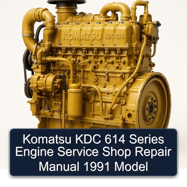 Komatsu KDC 614 Series Engine Service Shop Repair Manual 1991 Model