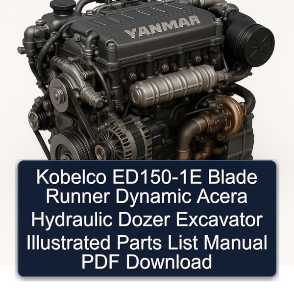 Kobelco ED150-1E Blade Runner Dynamic Acera Hydraulic Dozer Excavator Illustrated Parts List Manual PDF Download