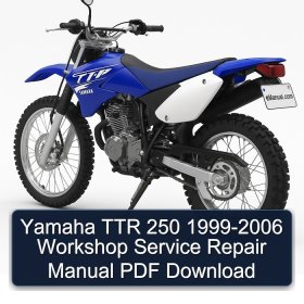 Yamaha TTR 250 1999-2006 Workshop Service Repair Manual PDF Download