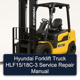 Hyundai Forklift Truck HLF15/18C-3 Service Repair Manual