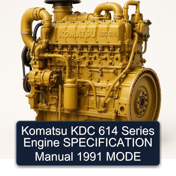 Komatsu KDC 614 Series Engine SPECIFICATION Manual 1991 MODE