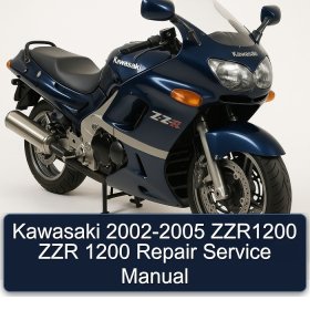 Kawasaki 2002-2005 ZZR1200 ZZR 1200 Repair Service Manual