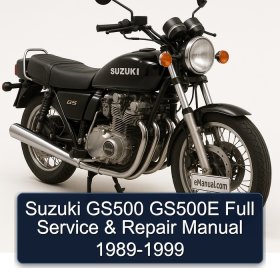 Suzuki GS500 GS500E Full Service & Repair Manual 1989-1999