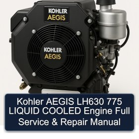 Kohler AEGIS LH630 775 LIQUID COOLED Engine Full Service & Repair Manual