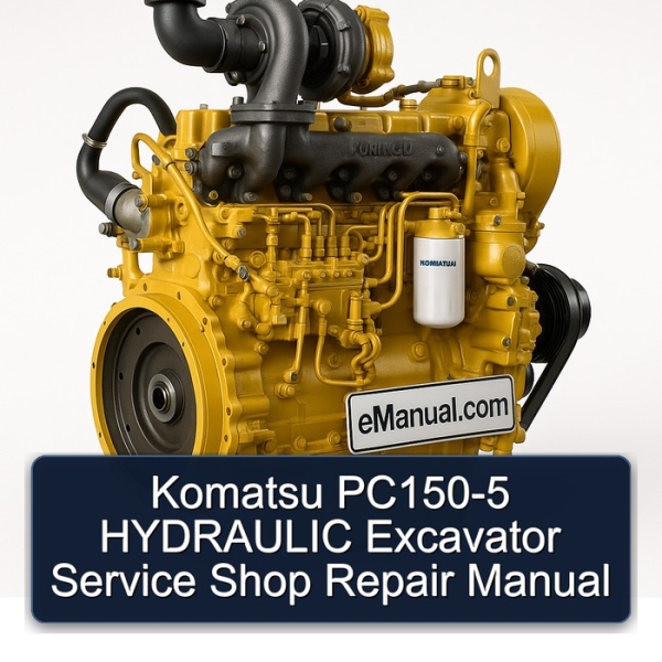 Komatsu PC150-5 HYDRAULIC Excavator Service Shop Repair Manual