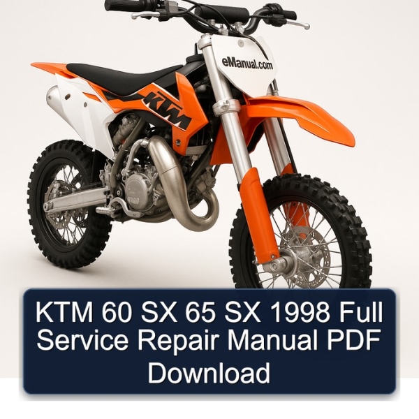 KTM 60 SX 65 SX 1998 Full Service Repair Manual PDF Download