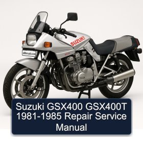 Suzuki GSX400 GSX400T 1981-1985 Repair Service Manual