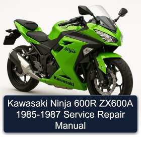 Kawasaki Ninja 600R ZX600A 1985-1987 Service Repair Manual