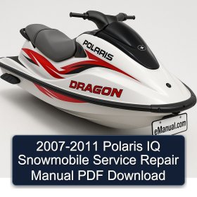 2007-2011 Polaris IQ Snowmobile Service Repair Manual PDF Download