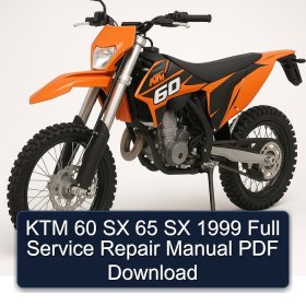 KTM 60 SX 65 SX 1999 Full Service Repair Manual PDF Download