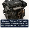 Kobelco SK290LC Hydraulic Excavator Illustrated Parts List Manual (After SN LB03U0101)
