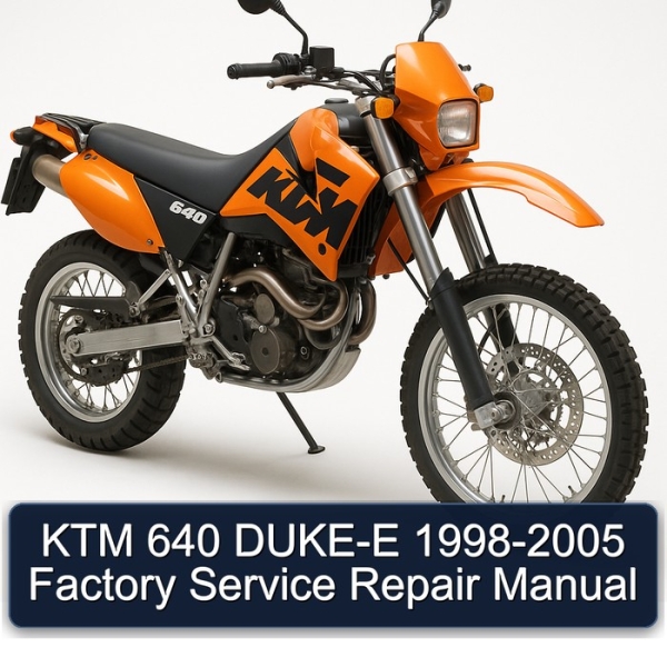 KTM 640 DUKE-E 1998-2005 Factory Service Repair Manual