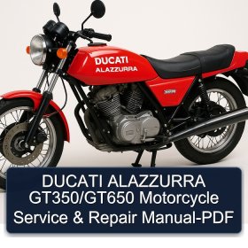 DUCATI ALAZZURRA GT350/GT650 Motorcycle Service & Repair Manual-PDF
