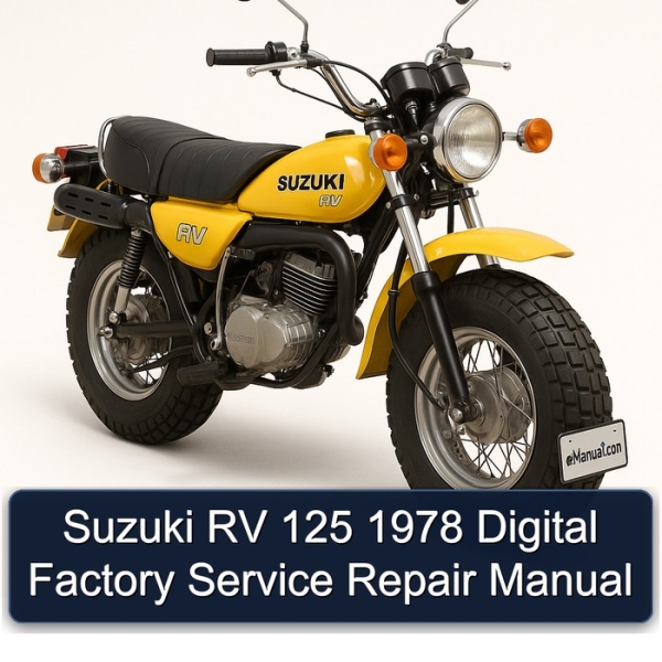 Suzuki RV 125 1978 Digital Factory Service Repair Manual