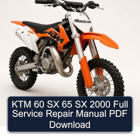 KTM 60 SX 65 SX 2000 Full Service Repair Manual PDF Download