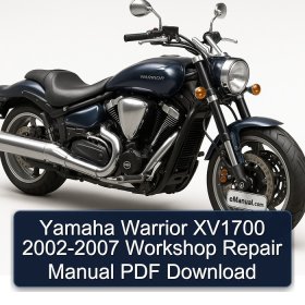 Yamaha Warrior XV1700 2002-2007 Workshop Repair Manual PDF Download