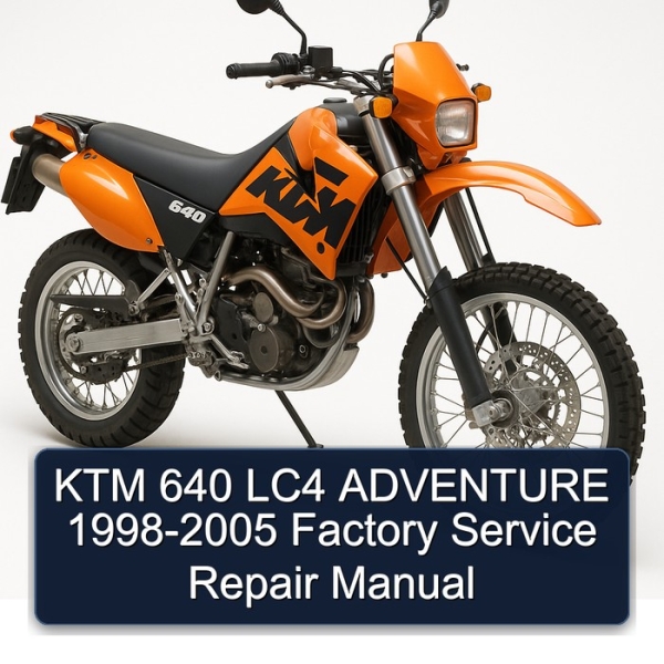 KTM 640 LC4 ADVENTURE 1998-2005 Factory Service Repair Manual