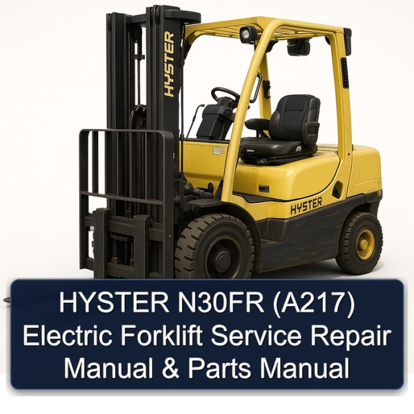 Manual de Servicio y Repuestos para Montacargas Eléctrico Hyster N30FR (A217)