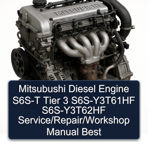 Mitsubushi Diesel Engine S6S-T Tier 3 S6S-Y3T61HF S6S-Y3T62HF Service/Repair/Workshop Manual Best