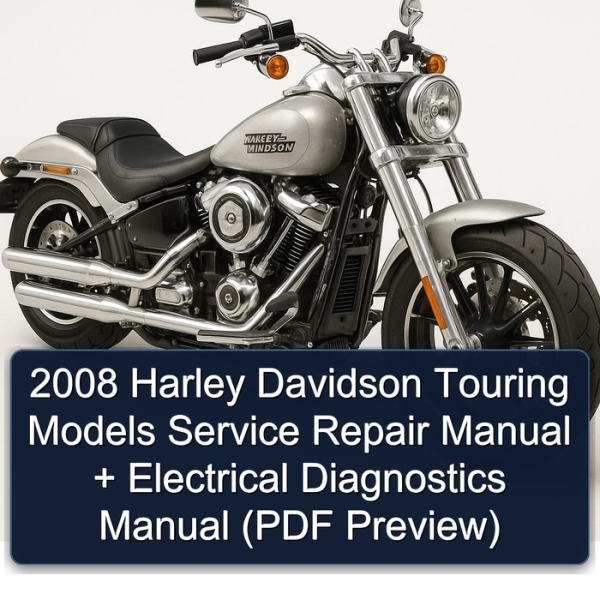 2008 Harley Davidson Touring Models Service Repair Manual + Electrical Diagnostics Manual (PDF Preview)