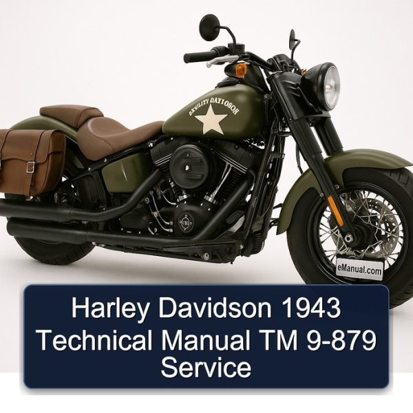 Harley Davidson 1943 Technical Manual TM 9-879 Service