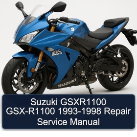 Suzuki GSXR1100 GSX-R1100 1993-1998 Repair Service Manual