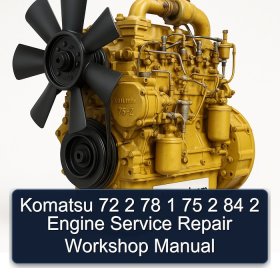 Komatsu 72 2 78 1 75 2 84 2 Engine Service Repair Workshop Manual