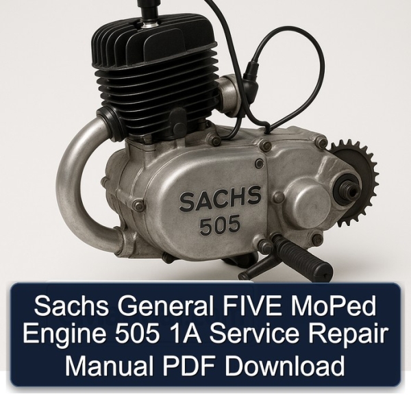 Sachs General FIVE MoPed Engine 505 1A Service Repair Manual PDF Download