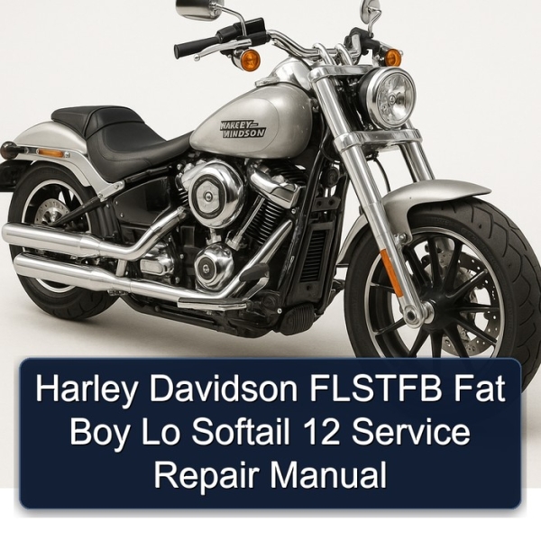 Harley Davidson FLSTFB Fat Boy Lo Softail 12 Service Repair Manual