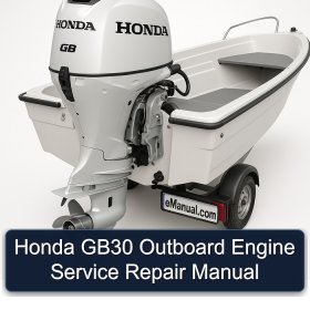 Honda GB30 Outboard Engine Service Repair Manual