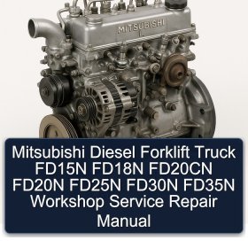 Mitsubishi Diesel Forklift Truck FD15N FD18N FD20CN FD20N FD25N FD30N FD35N Workshop Service Repair Manual