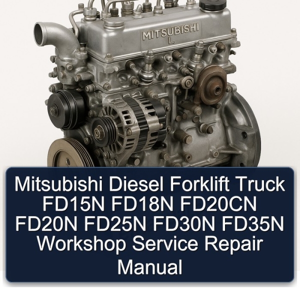 Mitsubishi Diesel Forklift Truck FD15N FD18N FD20CN FD20N FD25N FD30N FD35N Workshop Service Repair Manual
