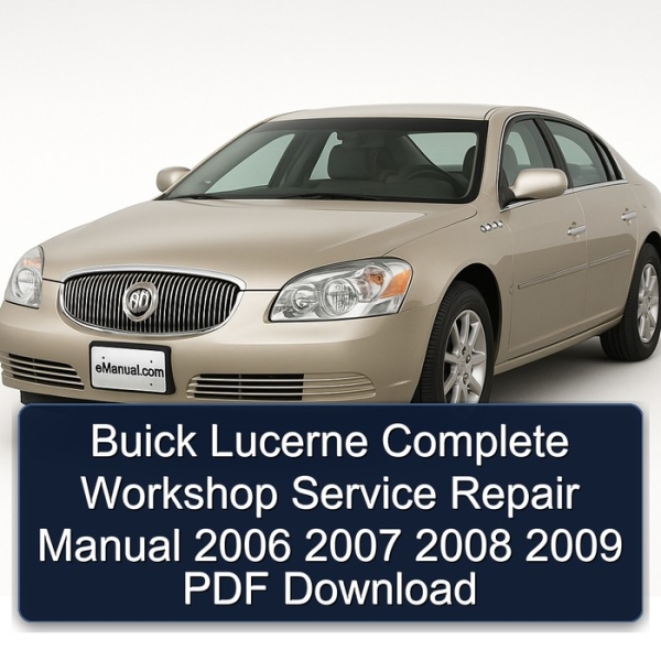 Buick Lucerne Complete Workshop Service Repair Manual 2006 2007 2008 2009 PDF Download