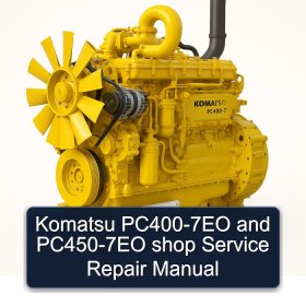 Komatsu PC400-7EO and PC450-7EO shop Service Repair Manual