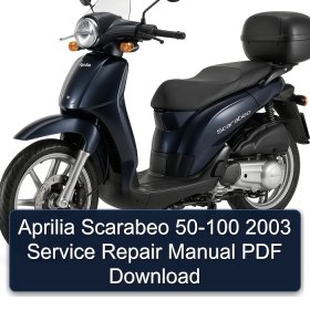 Aprilia Scarabeo 50-100 2003 Service Repair Manual PDF Download