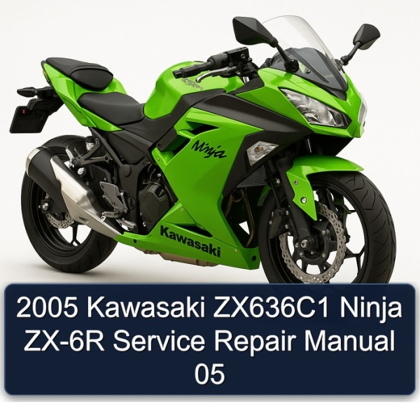 2005 Kawasaki ZX636C1 Ninja ZX-6R Service Repair Manual 05