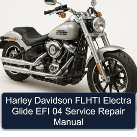 Harley Davidson FLHTI Electra Glide EFI 04 Service Repair Manual