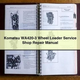 Komatsu WA420-3 Wheel Loader Service Shop Repair Manual