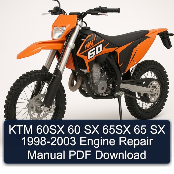 KTM 60SX 60 SX 65SX 65 SX 1998-2003 Engine Repair Manual PDF Download