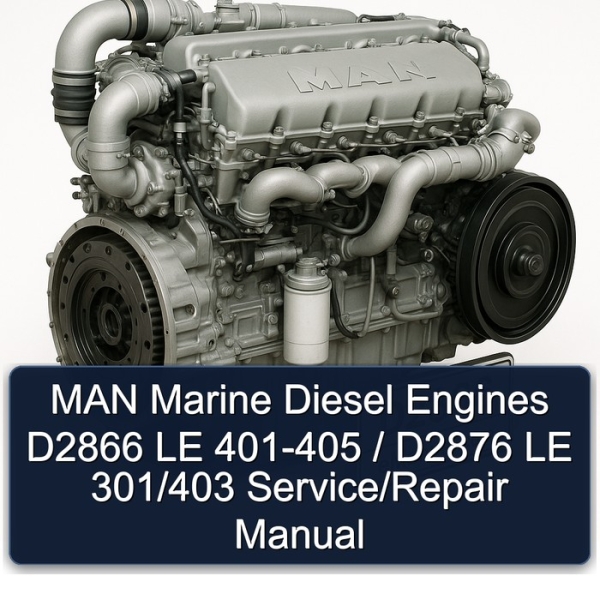 MAN Marine Dieselmotoren D 2866 LE 401 402 403 405/D 2876 LE 301/D 2876 LE 403 Werkshandbuch