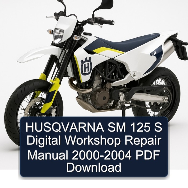 HUSQVARNA SM 125 S Digital Workshop Repair Manual 2000-2004 PDF Download