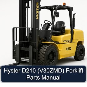 Hyster D210 (V30ZMD) Forklift Parts Manual