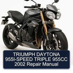 TRIUMPH DAYTONA 955I-SPEED TRIPLE 955CC 2002 Repair Manual