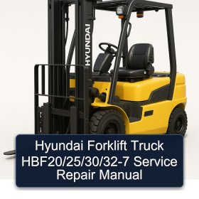 Hyundai Forklift Truck HBF20/25/30/32-7 Service Repair Manual